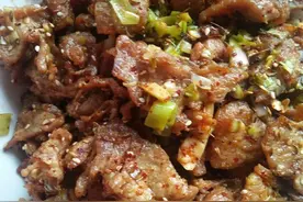 孜然肉片家常做法图片