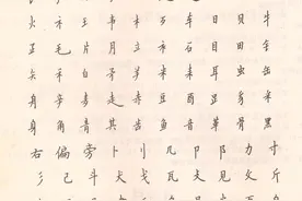 1992年的钢笔楷书详解，至今依然实用，偏旁部练习与结构书写要点图片