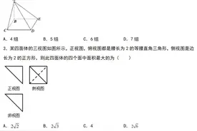 高中数学立体几何经典50题.含答案解析图片