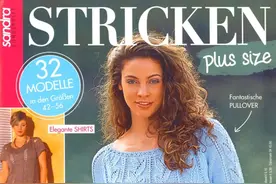 编织杂志Sandra最新32款适合大码微胖MM的套头衫、开衫图片