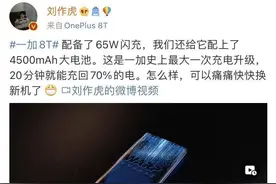 均是标配无需加钱买！一加8T配备65W闪充、C口快充头图片