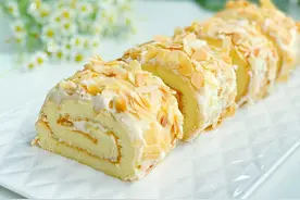 甜品店超火的咸奶油蛋卷，咸香柔软又美味，满满童年的味道图片