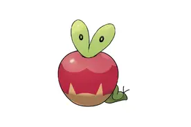 《宝可梦》图鉴840：自己的一生都会在苹果里度过——啃果虫图片