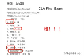汉语试题“难倒”美国学生，中国学生看后同样傻眼：不服不行图片