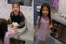 陈佩斯俩孙女罕见曝光，皮肤白嫩气质佳，没逃过祖孙四代复制脸图片