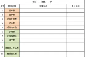 2021~2022年交通事故人身损害案件赔偿标准及依据（四川成都)图片