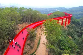 深圳新地标“虹桥”，全长4公里，“红”的是那么“格格不入”图片