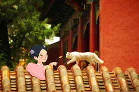 创意故宫插画｜当手绘古风人物走进摄影图中……图片