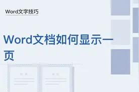 文字技巧—Word文档如何显示一页图片