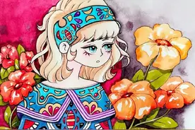 1年画2000张，小姐姐画笔下的魔法少女，张张令人心动，妙啊图片