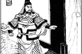 三国人物白描绣像画图片
