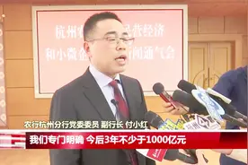 农行大力支持民营企业，农行副行长直言：信贷规模不少于一千亿！视频封面
