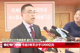 农行大力支持民营企业，农行副行长直言：信贷规模不少于一千亿！视频封面