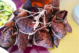 粽子皮只能用芦苇？你见过“豹纹”皮的粽子么图片