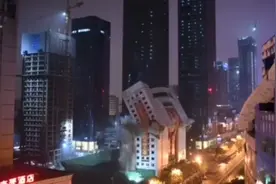 用时9.8秒！长沙18层大楼成功爆破拆除