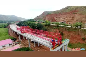 震撼！直击甘肃安临公路项目建设现场图片