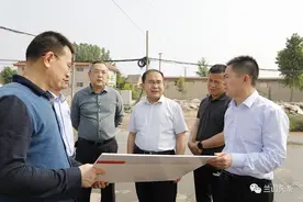 兰山区领导到临沂西城调研图片