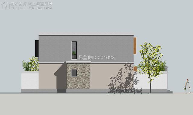 每日农村建房图集——甘肃15m×9.5m现代别墅