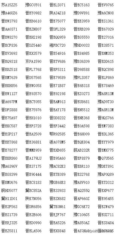 晋城曝光新一批交通违法车辆！