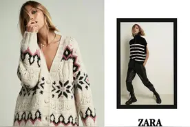 Anja Rubik演绎 Zara 2020秋冬针织系列图片