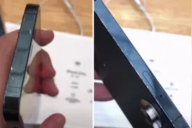 iPhone 12边框掉漆！店家才展3天 疑被抚摸的太激烈图片