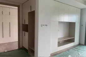 近期木工师傅现场打的柜子（多图）图片