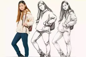 美术干货分享：如何正确画速写，构图和褶皱比较弱的同学看过来图片