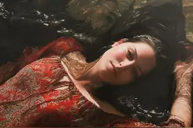 63岁大爷笔下超写实美少女太逼真了！网友：这变态技法厉害图片