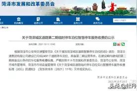 3天后，菏泽城区这36个路段停车位开始收费！涉及中华、人民、和平、曹州等路段...图片