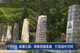 南湖公园：拆除围墙基础，打造绿色空间图片