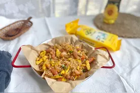 好吃的炒饭有着不可告人的做法，五分钟就能炒出粒粒分明的蛋炒饭图片