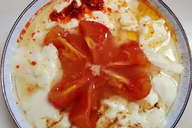 新创意蒸西红柿豆花，去繁从简，小食材大营养图片