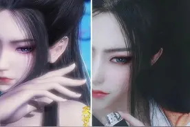 仿妆打破次元壁，焰灵姬真女神，富江还原到有点恐怖了图片