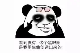 表情包 | 看见没有，这个黑眼圈是我用生命创造出来的图片