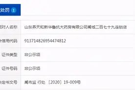 山东养天和新华鲁抗大药房 禹城279连锁店被处罚图片