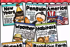 国外小朋友都在用的Science Lapbook科学主题翻翻书系列图片