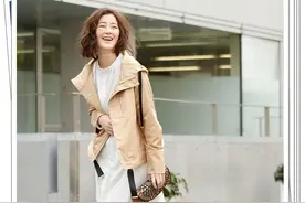 日本春季极受欢迎的连帽外套穿搭look，平价省钱造型参考图片