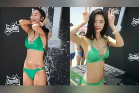 同是雪碧代言人，为啥迪丽热巴穿个小背心，李成敏却穿成了这样？图片