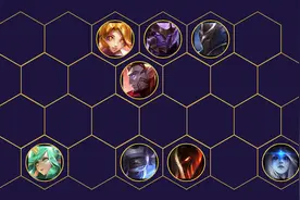 云顶之弈：厄加特玩法，六圣盾四星神两秘术，试问谁可以一战图片