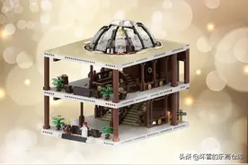 乐高IDEAS泰坦尼克号楼梯大厅，看到脑中响起我心永恒图片