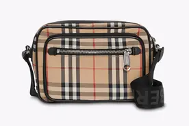 经典不落幕！618来寺库上看看Burberry 男士Vintage格纹斜挎包图片