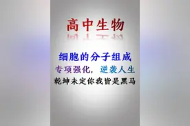 高中生物：细胞的分子组成，专项习题+解析+答题技巧=高分图片