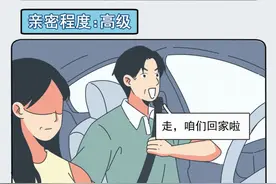 恋人之间的亲密程度大比拼，你属于什么级别？（漫画）图片