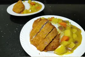 独门秘方做出的咖喱猪排饭，孩子一次吃两碗图片