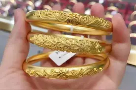 如何购买性价比高的古法黄金手镯？图片