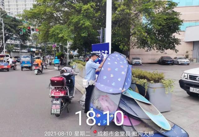 拆伞、上牌！金堂交警发布公告，将对全县电动车全面开展整治