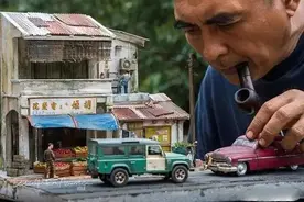 马来西亚54岁大叔制作的超写实微缩景观模型，以假乱真，太牛逼图片