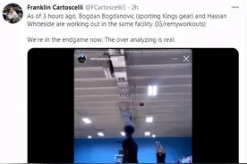 波格丹与白边合训！湖人欲签替补中锋，臂展2.31米白边不香？图片