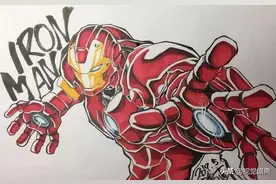 当漫威英雄变成日漫画风，钢铁侠机械感十足，灭霸更加凶残了图片