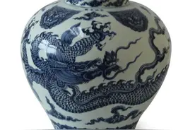 明宣德青花云龙纹罐图片